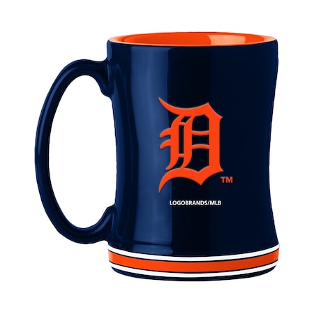 Logo Brands Detroit Tigers 14oz Relief Mug 511-C14RM